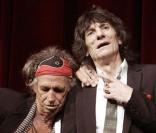 Keith Richards et Ronnie Wood à Berlin en février 2008 