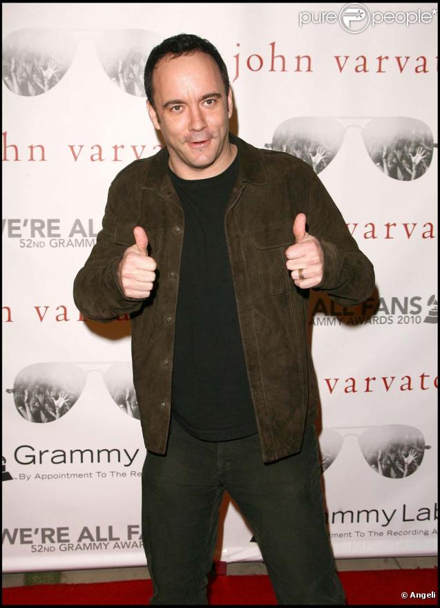 Dave Matthews au concert privé de la boutique John Varvatos pour les Grammy Awards, le 28 janvier 2010 !
