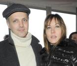 Mathilde Seigner et Mathieu Petit lors du Prix d'Amérique Marionnaud 2010 à Vincennes le 31 janvier 2010