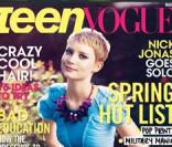 Mia Wasikowska en couverture de Teen Vogue 
