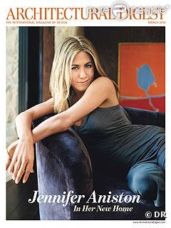 Jennifer Aniston en couverture de Architectural Digest