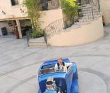 Johnny Hallyday et son Hot Rod en juillet 2008