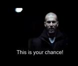 Zinedine Zidane, parrain de l'émission de télé-réalité CracksTV.  