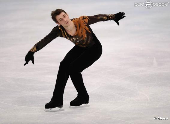 Brian Joubert, lors de son programme libre, aux Jeux Olympiques de Vancouver, le 18 février 2010.