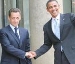 Barack Obama et Nicolas Sarkozy<br />