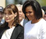 Carla Bruni et Michelle Obama 