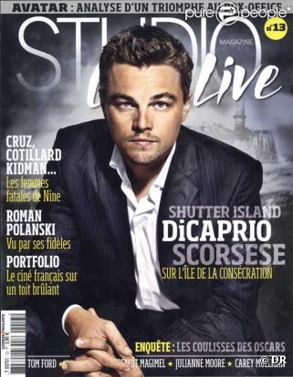 Leonardo DiCaprio en couverture de Studio CinéLive