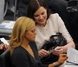 Sarah Ferguson, Geena Davis et Madeleine de Suède participaient le 22 février 2010 à une conférence des Nations Unies sur la représentation des femmes dans les médias