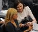 Geena Davis et la princesse Madeleine de Suède, ravissantes et bien complices pour s'approprier... le millénaire !