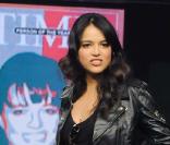 Michelle Rodriguez sur le plateau de  Chiambretti Night  à Milan, le 23 février 2010 !