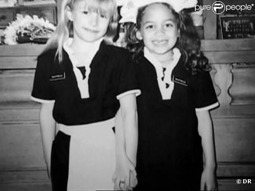 Nicole et Paris durant leur enfance !