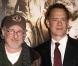 Tom Hanks et Steven Spielberg lors de la première à Los Angeles de la mini-série The Pacific le 24 février 2010