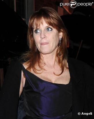 Sarah Ferguson à Londres le 26 février 2010 