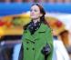 Leighton Meester sur le tournage de Gossip Girl, le 1er mars 2010