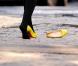 Leighton Meester sur le tournage de Gossip Girl, le 1er mars 2010