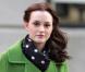 Leighton Meester sur le tournage de Gossip Girl, le 1er mars 2010