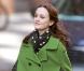 Leighton Meester sur le tournage de Gossip Girl, le 1er mars 2010