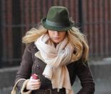 Blake Lively sur le tournage de Gossip Girl, le 1er mars 2010