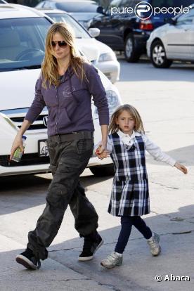Heidi Klum et ses enfants à Los Angeles le 4 mars 2010.  