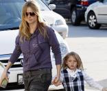 Heidi Klum et ses enfants à Los Angeles le 4 mars 2010.  