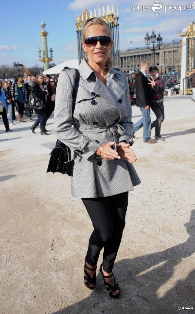 Estelle Lefébure au défilé Dior