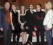 Jean-Pierre Marielle, Julie Gayet, Léa Drucker, Louise Monot, Dominique Lavanant et Clémence Poesy, à l'occasion de l'avant-première de Pièce Montée , au Gaumont Marignan, à Paris, le 9 mars 2010.