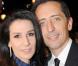 Marie Drucker et Gad Elmaleh, lors de l'avant-première de  La Rafle , qui s'est tenue au Gaumont Champs-Elysées, à Paris, le 8 mars 2010.