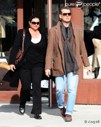 Pierce Brosnan et sa femme Keely (11 mars à Malibu)