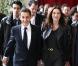 Carla et Nicolas Sarkozy sont allés voter pour le 1er tour des élections régionales. Paris, le 14 mars 2010