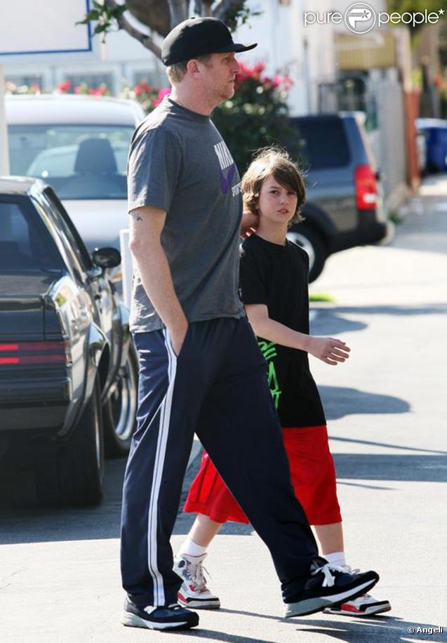 Michael Rapaport avec son fils Julian Ali, le 4 mars 2010