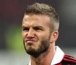 David Beckham avec l'AC Milan en février 2010 