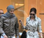 David et Victoria Beckham font du shopping à Milan en janvier 2010 
