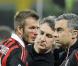 David Beckham, gravement blessé lors du match AC Milan- Chievo Vérone le 14 mars 2010.