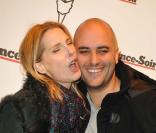 Frédérique Bel et Jérôme Commandeur à la fête pour la nouvelle formule de  France Soir ,  Paris, le 16 mars 2010 !