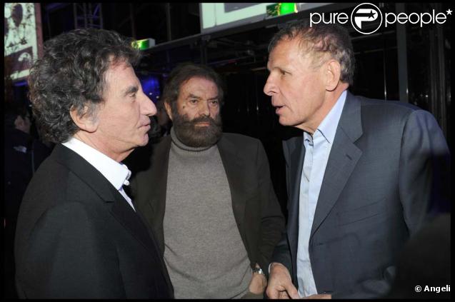 Jack Lang, Marek Halter et Patrick Poivre d'Arvor à la fête pour la nouvelle formule de  France Soir ,  Paris, le 16  mars 2010 !