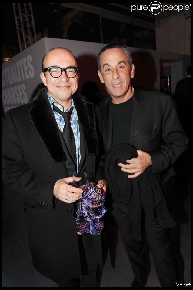 Karl Zéroe et Thierry Ardisson à la fête pour la nouvelle formule de  France Soir ,  Paris, le 16  mars 2010 !