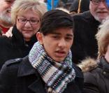 Mark Indelicato sur le tournage d'Ugly Betty à New York le 12 mars 2010
