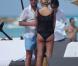 Le champion du monde Lothar Matthäus et sa superbe femme, Kristina Liliana, sur une plage de Miami, en Floride, le 20 mars 2010.