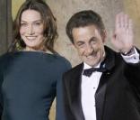 Carla Bruni et son époux Nicolas Sarkozy