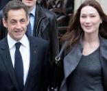 Carla Bruni et son époux Nicolas Sarkozy