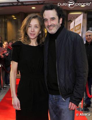 Sylvie Testud et Bruno Todeschini à Berlin pour la présentation du film Lourdes au cinéma Paris le 28 mars 2010