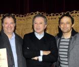 Daniel Russo, Michel Drucker et Eric Métayer lors de la conférence de  presse des Molières 2010