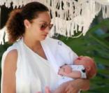 Boris Becker et sa femme Lilly Kerssenberg en compagnie du petit bébé Amadeus à Miami le 2 avril 2010
