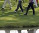 Tiger Woods effectue son retour à la compétition au Masters d'Augusta, du 8 au 11 avril 2010. Le 5 avril, il est apparu sur le practice pour s'entraîner...