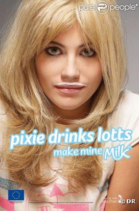 Pixie Lott pour la campagne de pub  Make Mine Milk 