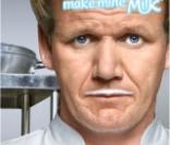 Gordon Ramsay pour la campagne de pub  Make Mine Milk 
