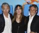 Franck Dubosc, Mathilde Seigner et Richard Anconina, à l'occasion de l'avant-première de Camping 2 , au Gaumont Opéra, à Paris, le 13 avril 2010.