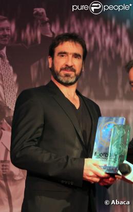 Eric Cantona, récompensé lors des Nordoff Robbins Football Extravaganza à Londres le 12 avril 2010