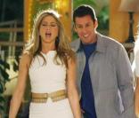 Jennifer Aniston et Adam Sandler sur le tournage du film<i> Just go with it</i>