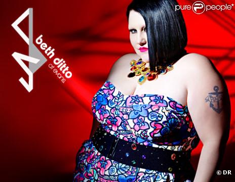 Beth Ditto pour sa première collaboration avec les boutiques  Evans 